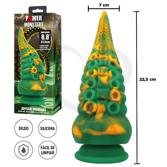 Monster dildo con sopapa de silicona